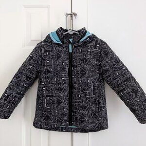 Kids Medium Weight Fleece Lined Puffer Jacket Size 4T